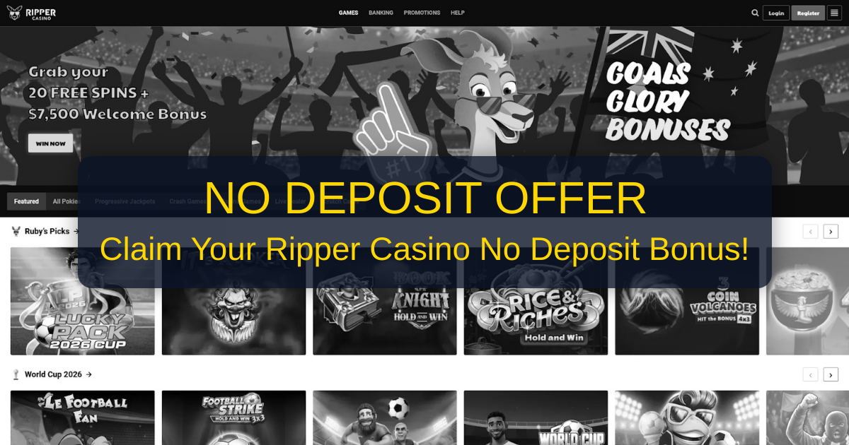 Ripper Casino No Deposit Bonus: What to Expect